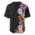 Hawaii Tropical Leaves and Flowers Baseball Jersey Tribal Polynesian Pattern LT03 - Polynesian Pride