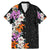 Hawaii Tropical Leaves and Flowers Family Matching Mermaid Dress and Hawaiian Shirt Tribal Polynesian Pattern LT03 Dad's Shirt - Short Sleeve Black - Polynesian Pride