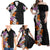 Hawaii Tropical Leaves and Flowers Family Matching Off Shoulder Maxi Dress and Hawaiian Shirt Tribal Polynesian Pattern LT03 - Polynesian Pride