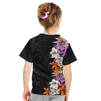 Hawaii Tropical Leaves and Flowers Kid T Shirt Tribal Polynesian Pattern LT03 - Polynesian Pride