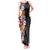 Hawaii Tropical Leaves and Flowers Tank Maxi Dress Tribal Polynesian Pattern LT03 Women Black - Polynesian Pride