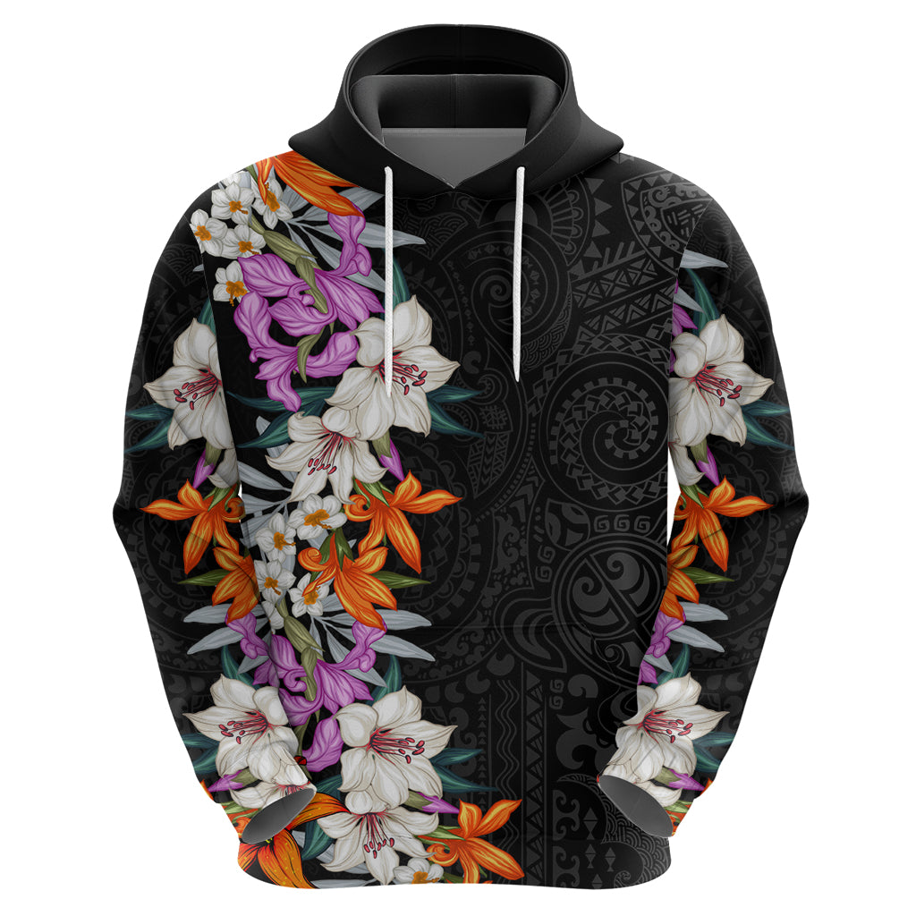 Hawaii Tropical Leaves and Flowers Zip Hoodie Tribal Polynesian Pattern LT03 - Polynesian Pride