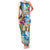 Hawaii Cocktails Family Matching Tank Maxi Dress and Hawaiian Shirt Parrot with Cute Beach Landscape and Tropical Plants