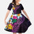 Hawaiian Plumeria-Polynesian Art Tattoo Mauve Color Family Matching Off Shoulder Maxi Dress and Hawaiian Shirt