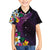 Hawaiian Plumeria-Polynesian Art Tattoo Mauve Color Family Matching Off Shoulder Maxi Dress and Hawaiian Shirt