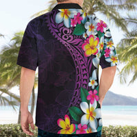 Hawaiian Plumeria-Polynesian Art Tattoo Mauve Color Hawaiian Shirt LT03 - Polynesian Pride