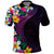 Hawaiian Plumeria-Polynesian Art Tattoo Mauve Color Polo Shirt