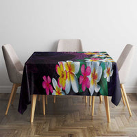 Hawaiian Plumeria-Polynesian Art Tattoo Mauve Color Tablecloth LT03 - Polynesian Pride