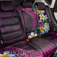 Hawaiian Plumeria-Polynesian Art Tattoo Plum Pink Color Back Car Seat Cover