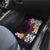 Hawaiian Plumeria-Polynesian Art Tattoo Plum Pink Color Car Mats