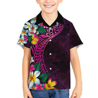 Hawaiian Plumeria-Polynesian Art Tattoo Plum Pink Color Hawaiian Shirt LT03 - Polynesian Pride
