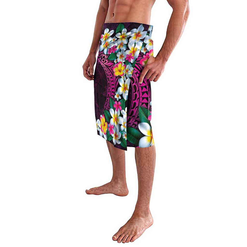 Hawaiian Plumeria-Polynesian Art Tattoo Plum Pink Color Lavalava