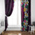 Hawaiian Plumeria-Polynesian Art Tattoo Plum Pink Color Window Curtain