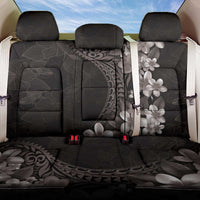 Hawaiian Plumeria-Polynesian Art Tattoo Grayscale Color Back Car Seat Cover