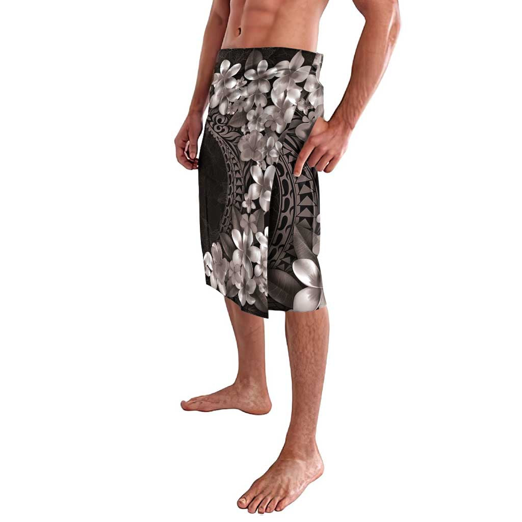 Hawaiian Plumeria-Polynesian Art Tattoo Grayscale Color Lavalava