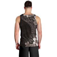 Hawaiian Plumeria-Polynesian Art Tattoo Grayscale Color Men Tank Top LT03 - Polynesian Pride