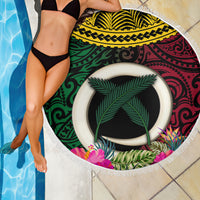 Vanuatu 44th Anniversary Independence Day Beach Blanket Boars Tusk and Namele Plant LT03 - Polynesian Pride