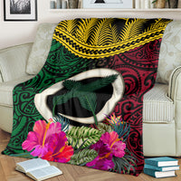 Vanuatu 44th Anniversary Independence Day Blanket Boars Tusk and Namele Plant LT03 - Polynesian Pride