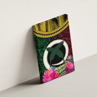 Vanuatu 44th Anniversary Independence Day Canvas Wall Art Boars Tusk and Namele Plant LT03 - Polynesian Pride