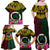 Vanuatu 44th Anniversary Independence Day Family Matching Off Shoulder Maxi Dress and Hawaiian Shirt Boars Tusk and Namele Plant LT03