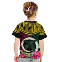 Vanuatu 44th Anniversary Independence Day Kid T Shirt Boars Tusk and Namele Plant LT03