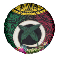 Vanuatu 44th Anniversary Independence Day Spare Tire Cover Boars Tusk and Namele Plant LT03 - Polynesian Pride
