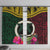 Vanuatu 44th Anniversary Independence Day Window Curtain Boars Tusk and Namele Plant LT03