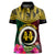 Vanuatu 44th Anniversary Independence Day Women Polo Shirt Boars Tusk and Namele Plant LT03