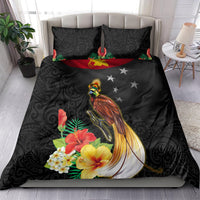 Papua New Guinea Independence Day Bedding Set PNG Flag and Bird-of-Paradise LT03 - Polynesian Pride