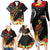 Papua New Guinea Independence Day Family Matching Long Sleeve Bodycon Dress and Hawaiian Shirt PNG Flag and Bird-of-Paradise