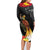 Papua New Guinea Independence Day Family Matching Long Sleeve Bodycon Dress and Hawaiian Shirt PNG Flag and Bird-of-Paradise