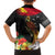 Papua New Guinea Independence Day Family Matching Off Shoulder Maxi Dress and Hawaiian Shirt PNG Flag and Bird-of-Paradise