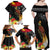 Papua New Guinea Independence Day Family Matching Off Shoulder Maxi Dress and Hawaiian Shirt PNG Flag and Bird-of-Paradise