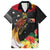 Papua New Guinea Independence Day Family Matching Off Shoulder Short Dress and Hawaiian Shirt PNG Flag and Bird-of-Paradise