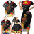 Papua New Guinea Independence Day Family Matching Short Sleeve Bodycon Dress and Hawaiian Shirt PNG Flag and Bird-of-Paradise