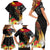 Papua New Guinea Independence Day Family Matching Short Sleeve Bodycon Dress and Hawaiian Shirt PNG Flag and Bird-of-Paradise