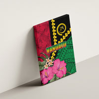 Vanuatu Flag Hibiscus Polynesian Pattern Canvas Wall Art LT03 - Polynesian Pride