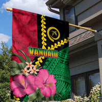 Vanuatu Flag Hibiscus Polynesian Pattern Garden Flag LT03 - Polynesian Pride