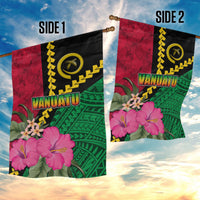 Vanuatu Flag Hibiscus Polynesian Pattern Garden Flag LT03 - Polynesian Pride