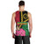 Vanuatu Flag Hibiscus Polynesian Pattern Men Tank Top