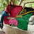 Vanuatu Flag Hibiscus Polynesian Pattern Quilt