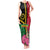 Vanuatu Flag Hibiscus Polynesian Pattern Tank Maxi Dress