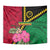 Vanuatu Flag Hibiscus Polynesian Pattern Tapestry