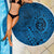 Hawaii Monk Seal and Dolphin Beach Blanket Polynesian Kakau Pattern Blue