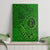Hawaii Monk Seal and Dolphin Canvas Wall Art Polynesian Kakau Pattern Green