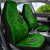 Hawaii Monk Seal and Dolphin Car Seat Cover Polynesian Kakau Pattern Green