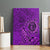 Hawaii Monk Seal and Dolphin Canvas Wall Art Polynesian Kakau Pattern Purple