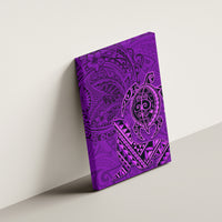 Hawaii Monk Seal and Dolphin Canvas Wall Art Polynesian Kakau Pattern Purple LT03 - Polynesian Pride