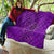 Hawaii Monk Seal and Dolphin Quilt Polynesian Kakau Pattern Purple