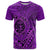 Hawaii Monk Seal and Dolphin T Shirt Polynesian Kakau Pattern Purple